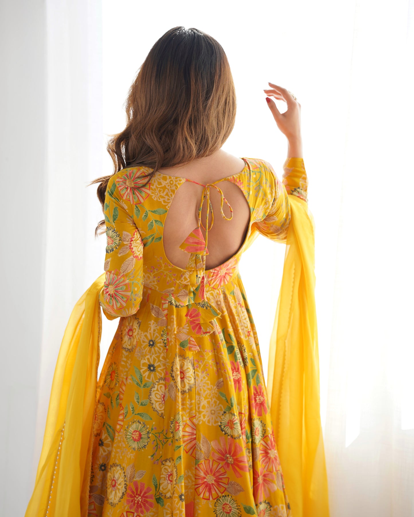 Haldi Wear Yellow Color Chanderi Designer Palazzo Suit