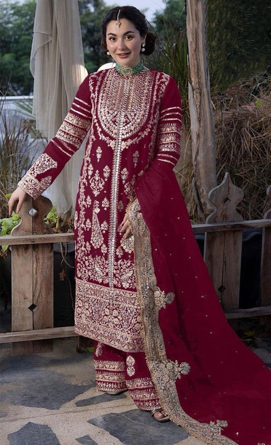 Fantastic Dark Pink Sequence Work Salwar Suit