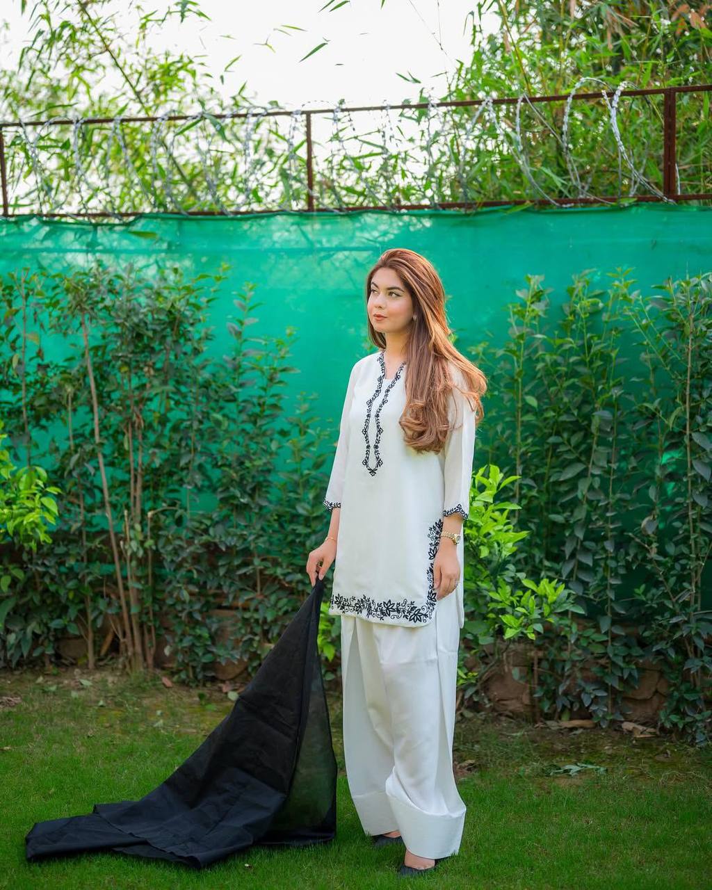 Gorgeous White Color Roman Silk With Embroidery Designer Salwar Suit