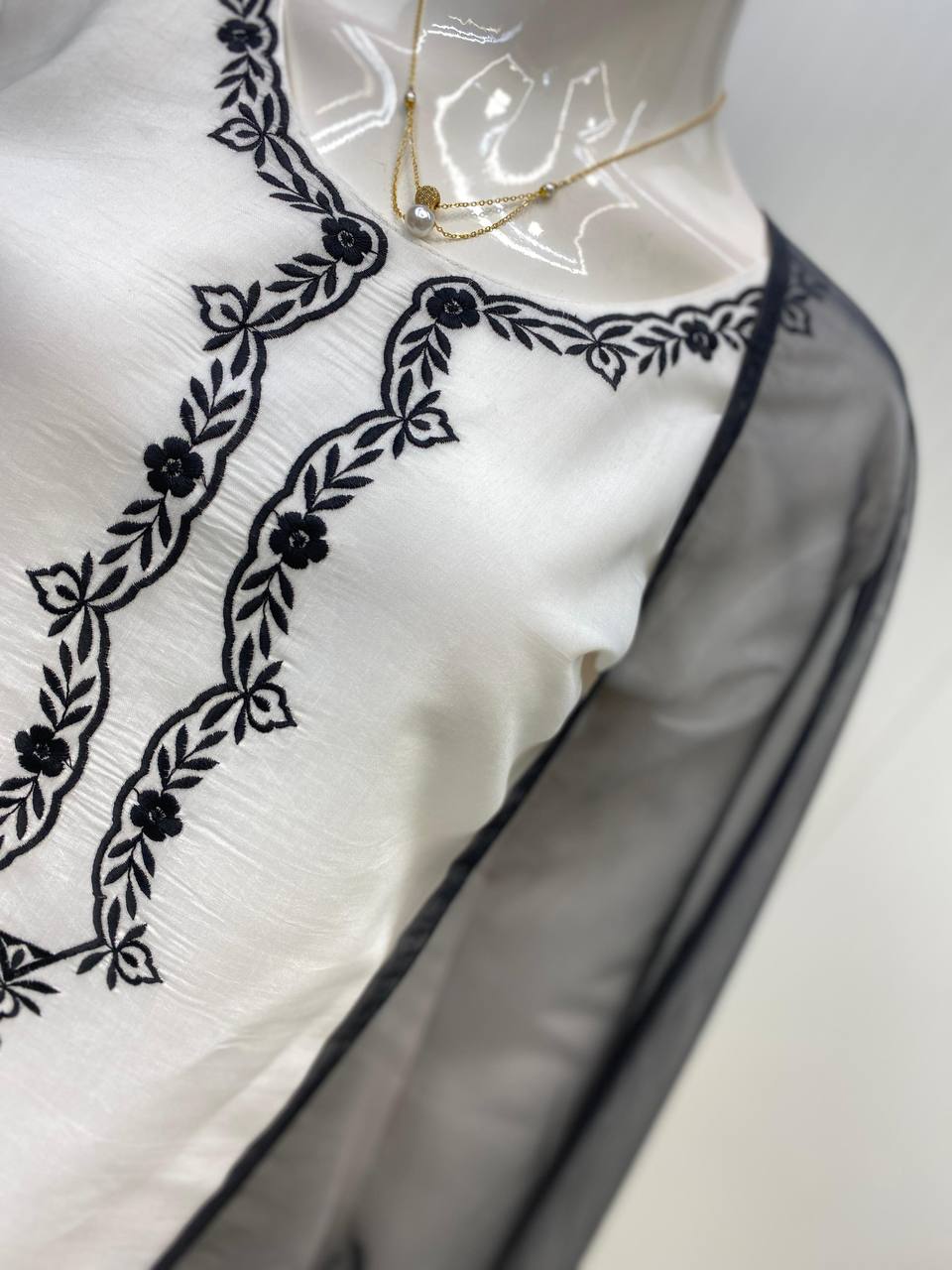 Gorgeous White Color Roman Silk With Embroidery Designer Salwar Suit