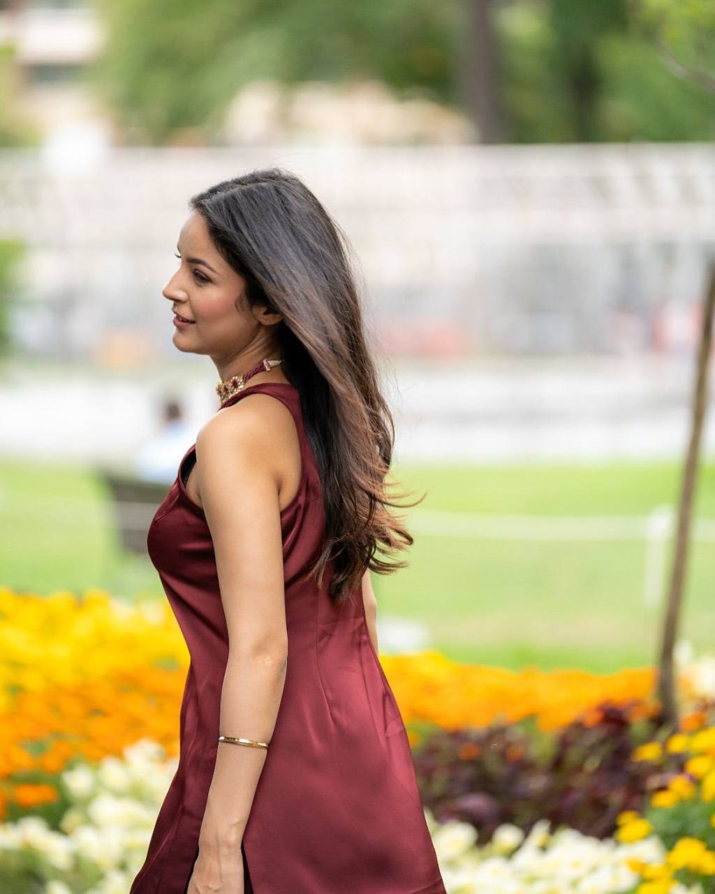 Beautiful Designer Wine Color Moss Satin Designer Salwar Suit