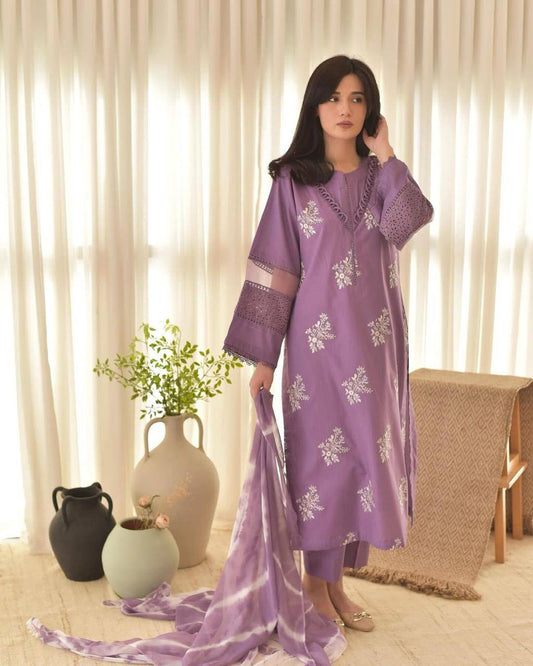 Function Wear Onion Color Roman Silk With Embroidery Work Salwar Suit