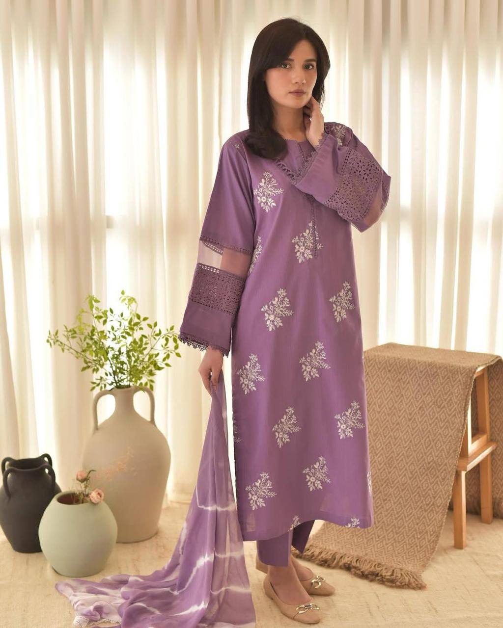 Function Wear Onion Color Roman Silk With Embroidery Work Salwar Suit