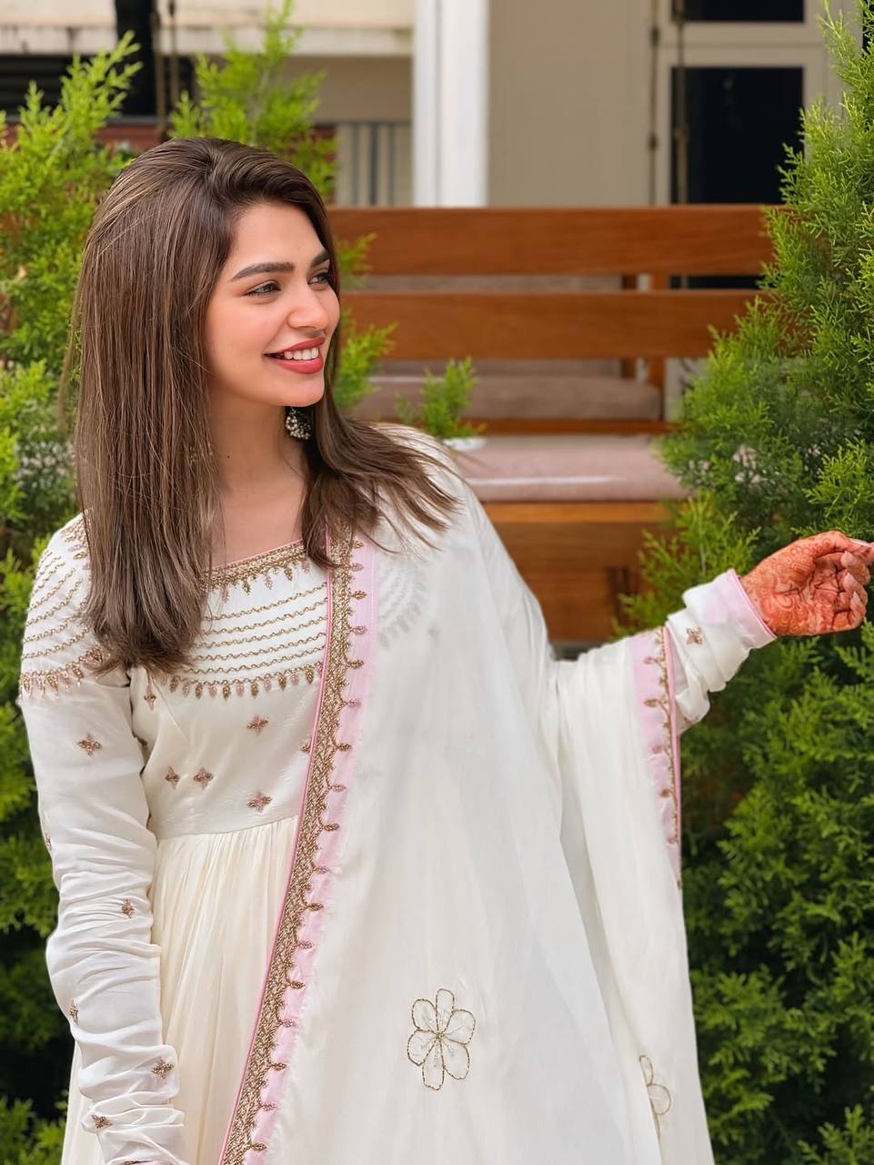 Reception Wear White Heavy Georgette With Full Heavy Embroidery Work Designer Gown