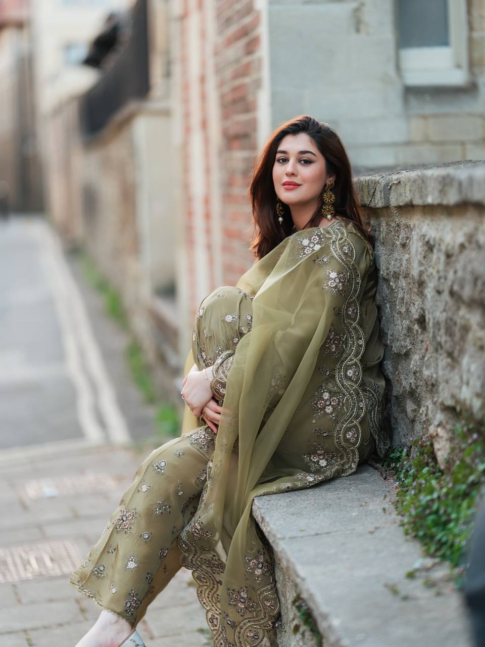 Function Wear Light Green Color Embroidery With Sequence Work Beautiful Palazzo Suit