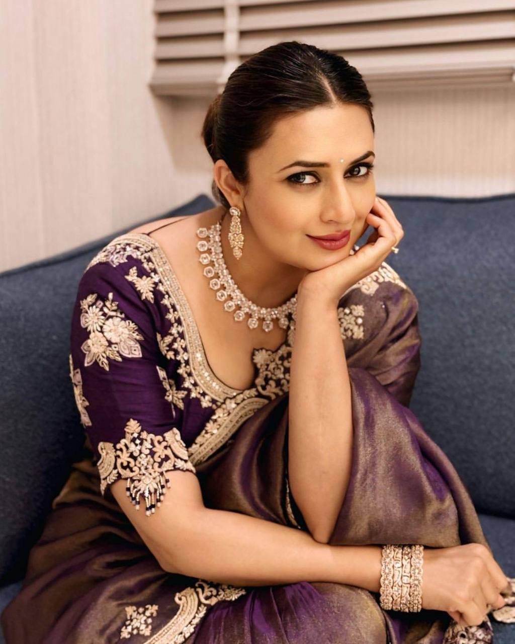 Celebrity Wear Beautiful Sequins And Zari Embroidery Work Bollywood Saree
