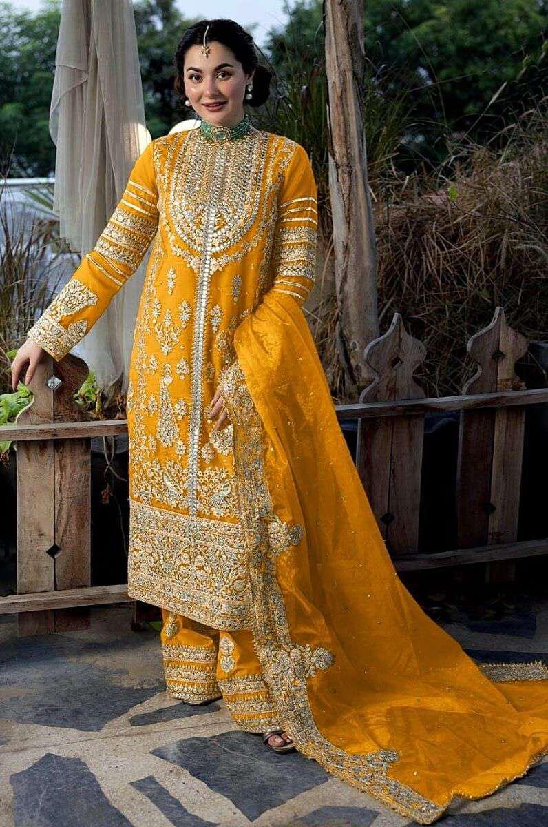 Fantastic Mustard Sequence Work Salwar Suit