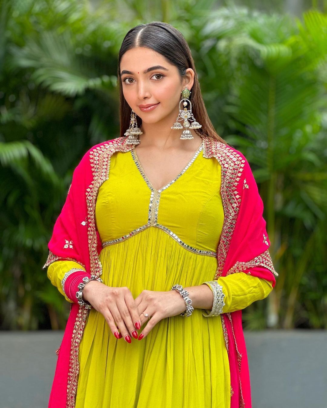 Trendy Lamon Yellow Color Pure Fox Georgette With Heavy Embroidery Sequence Work Salwar Suit